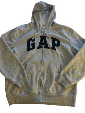 GAP Gray Zip-Up Hoodie